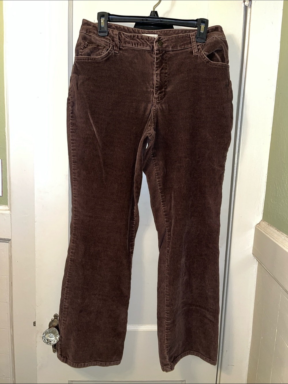 Brown Corduroy Women's Pants